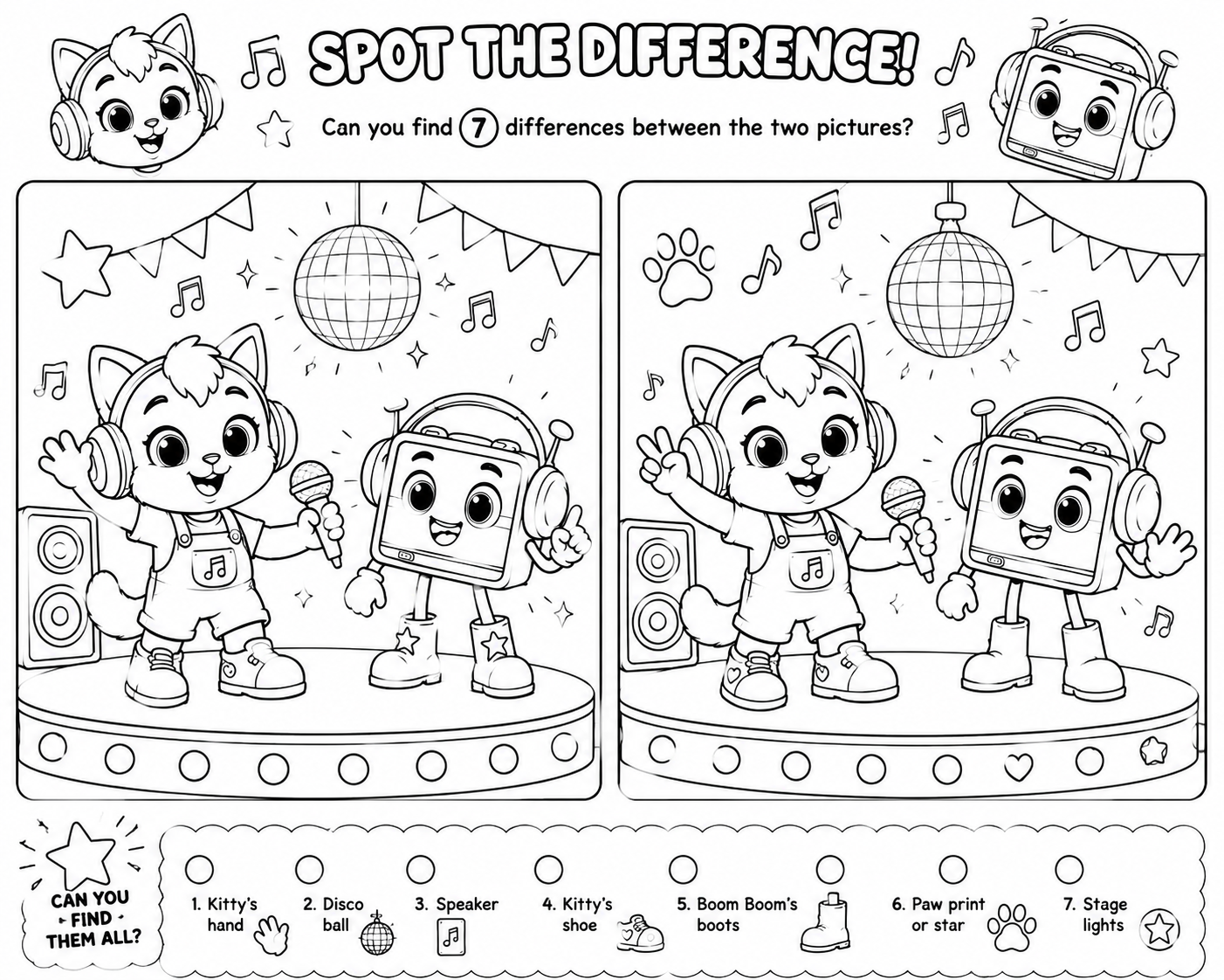 Simple Games — free printable from Kitty Kitty Boom Boom