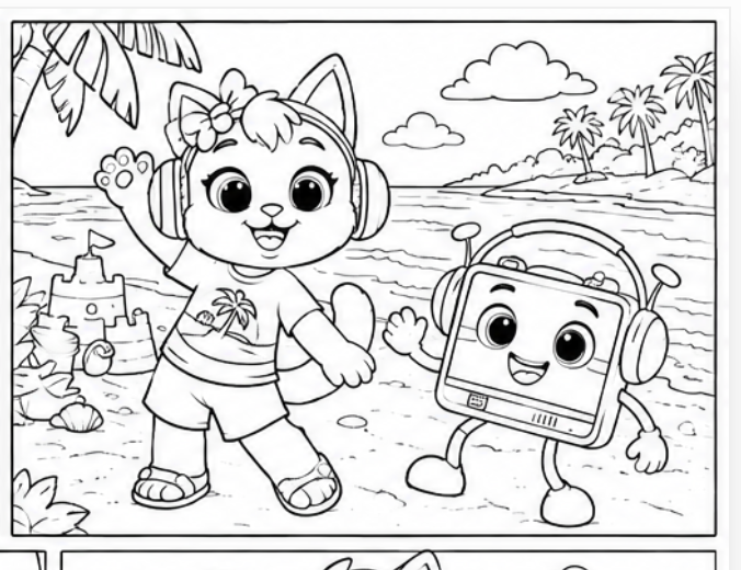 Coloring Pages — free printable from Kitty Kitty Boom Boom